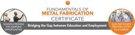 metal fabrication trade certification|fundamentals of metal fabrication certificate.